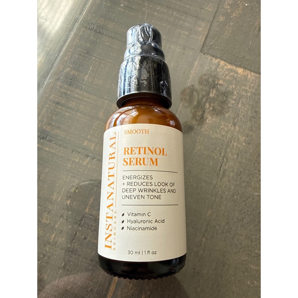 InstaNatural Retinol Serum 1oz Vitamin C Hyaluronic Acid Niacinamide Anti-Aging